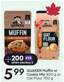 Sobeys QUAKER Muffin or Cookie Mix offer