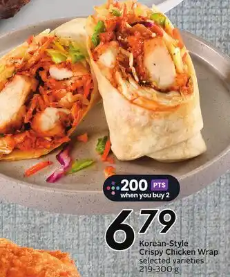 Sobeys Korean-Style Crispy Chicken Wrap offer