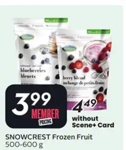 Sobeys SNOWCREST Frozen Fruit offer