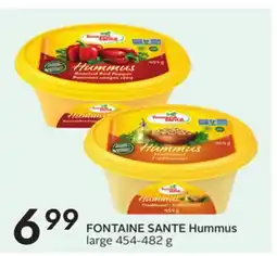 Sobeys FONTAINE SANTE Hummus offer