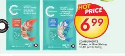 Sobeys COMPLIMENTS Cooked or Raw Shrimp offer