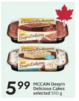Sobeys MCCAIN Deep'n Delicious Cakes offer
