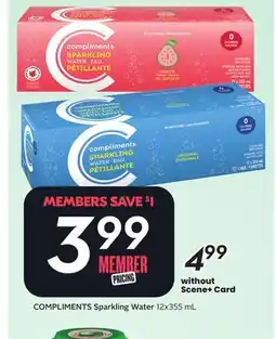Sobeys COMPLIMENTS Sparkling Water offer