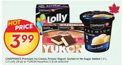 Sobeys CHAPMAN'S Premium Ice Cream, Frozen Yogurt, Sorbet or No Sugar offer