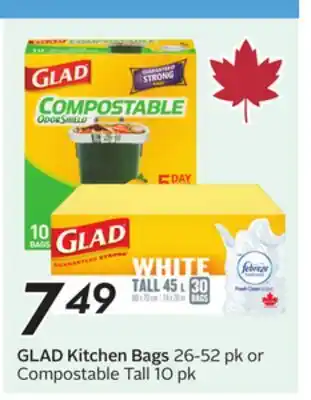 Sobeys GLAD Kitchen Bags offer
