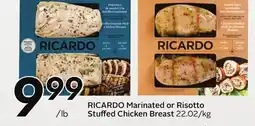 Sobeys RICARDO Marinated or Risotto Stuffed Chicken Breast offer
