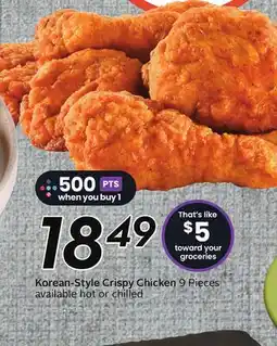 Sobeys Korean-Style Crispy Chicken 9 Pieces offer