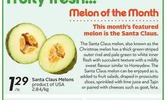 Sobeys Santa Claus Melons offer