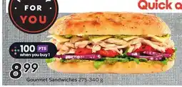 Sobeys Gourmet Sandwiches offer