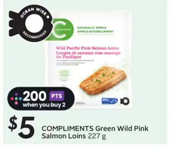Sobeys COMPLIMENTS Green Wild Pink Salmon Loins offer
