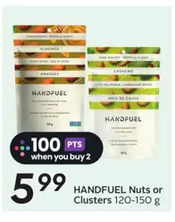 Sobeys HANDFUEL Nuts or Clusters offer