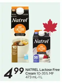 Sobeys NATREL Lactose Free Cream offer