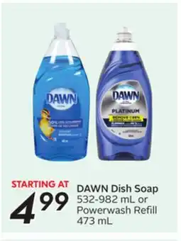 Sobeys DAWN Dish Soap offer