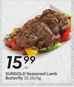 Sobeys SUNGOLD Seasoned Lamb Butterfly offer