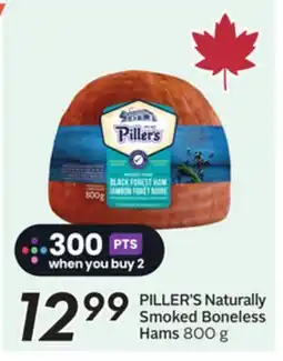 Sobeys PILLER'S Naturally Smoked Boneless Hams offer