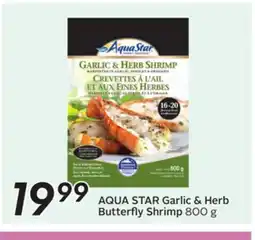 Sobeys AQUA STAR Garlic & Herb Butterfly Shrimp offer