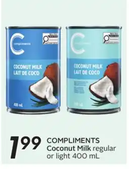 Sobeys COMPLIMENTS Coconut Milk offer
