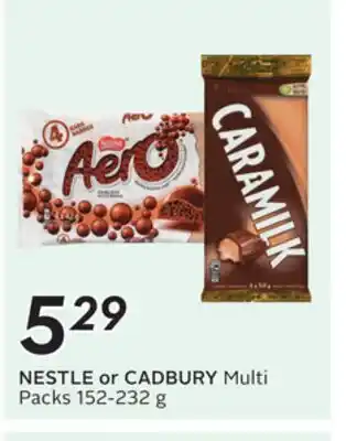 Sobeys NESTLE or CADBURY Multi Packs offer