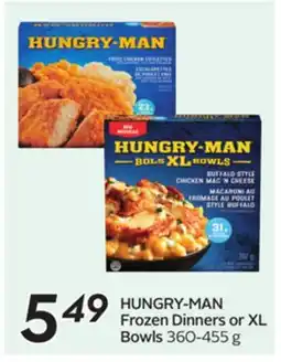 Sobeys HUNGRY-MAN Frozen Dinners or XL Bowls offer