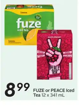 Sobeys FUZE or PEACE Iced Tea offer