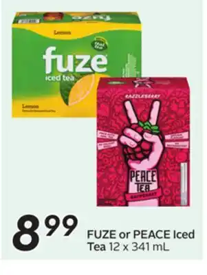 Sobeys FUZE or PEACE Iced Tea offer