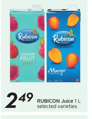 Sobeys RUBICON Juice offer