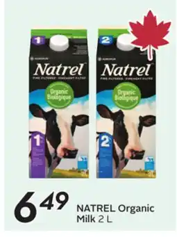 Sobeys NATREL Organic Milk offer