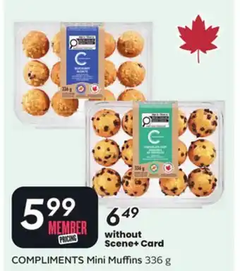 Sobeys COMPLIMENTS Mini Muffins offer