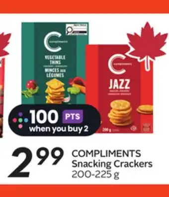 Sobeys COMPLIMENTS Snacking Crackers offer