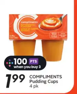 Sobeys COMPLIMENTS Pudding Cups offer