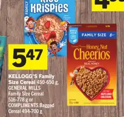 Foodland KELLOGG'S Family Size Cereal offer