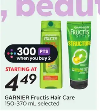 Sobeys GARNIER Fructis Hair Care offer