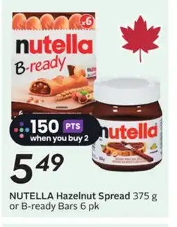 Sobeys NUTELLA Hazelnut Spread offer