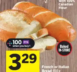 Foodland French or Italian Bread offer
