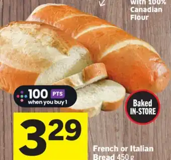 Foodland French or Italian Bread offer