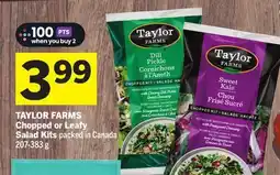 Foodland TAYLOR FARMS Chopped or Leafy Salad offer