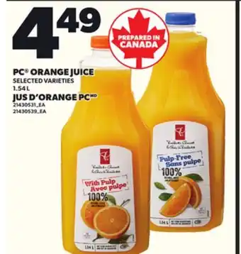 Independent Grocer PC ORANGE JUICE, 1.54 L offer