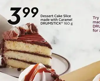 Sobeys Dessert Cake Slice made with Caramel DRUMSTICK offer