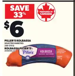 Independent Grocer PILLER'S KOLBASSA, 250-375 or KOLBASSA PILLER'S offer