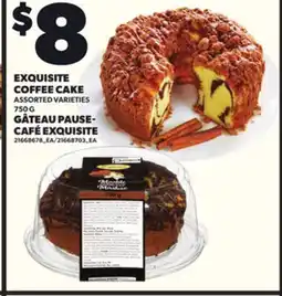 Independent Grocer EXQUISITE COFFEE CAKE, 750 G offer