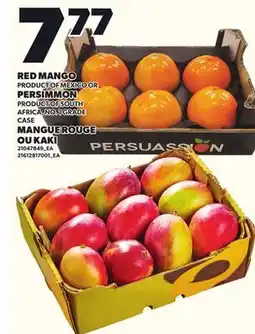 Independent Grocer RED MANGO OR PERSIMMON, case offer