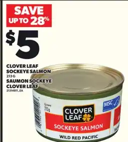 Independent Grocer CLOVER LEAF SOCKEYE SALMON, 213 G offer