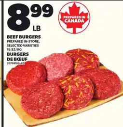 Independent Grocer BEEF BURGERS offer