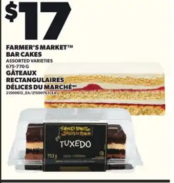 Independent Grocer FARMER'S MARKET BAR CAKES, 675-770 G offer