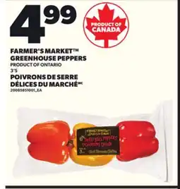 Independent Grocer FARMER'S MARKET GREENHOUSE PEPPERS, 3'S offer