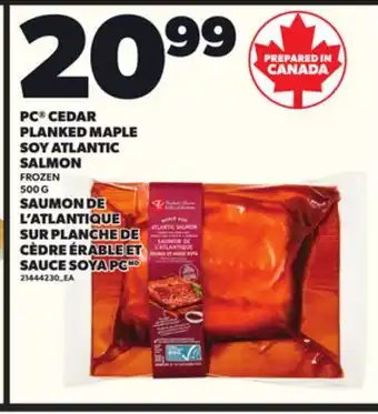 Independent Grocer PC CEDAR PLANKED MAPLE SOY ATLANTIC SALMON, 500 G offer