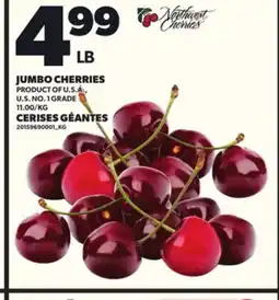 Independent Grocer JUMBO CHERRIES offer