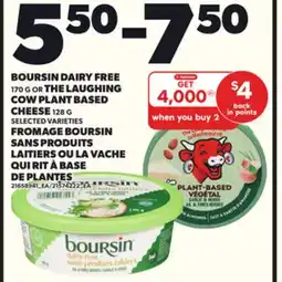 Independent Grocer BOURSIN DAIRY FREE 170 G OR THE LAUGHING COW PLANT BASED CHEESE 128G offer