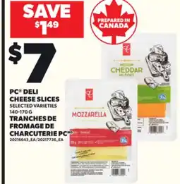 Independent Grocer PC DELI CHEESE SLICES, 140-170 G offer