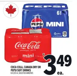 Metro COCA-COLA, CANADA DRY OR PEPSI SOFT DRINKS offer